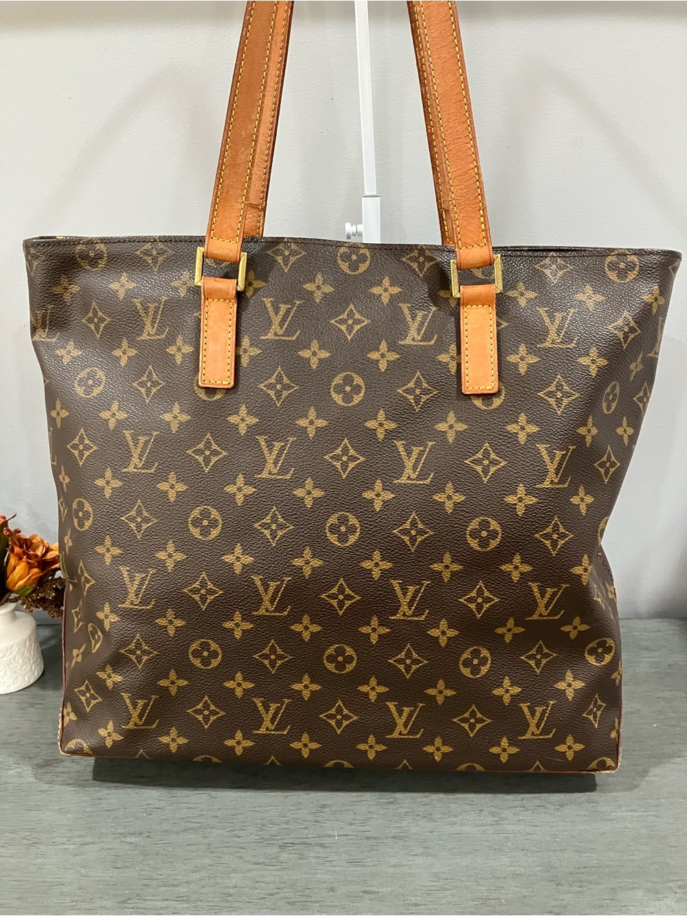 Louis Vuitton Brown Monogram Canvas Tote - Picture 3 of 15